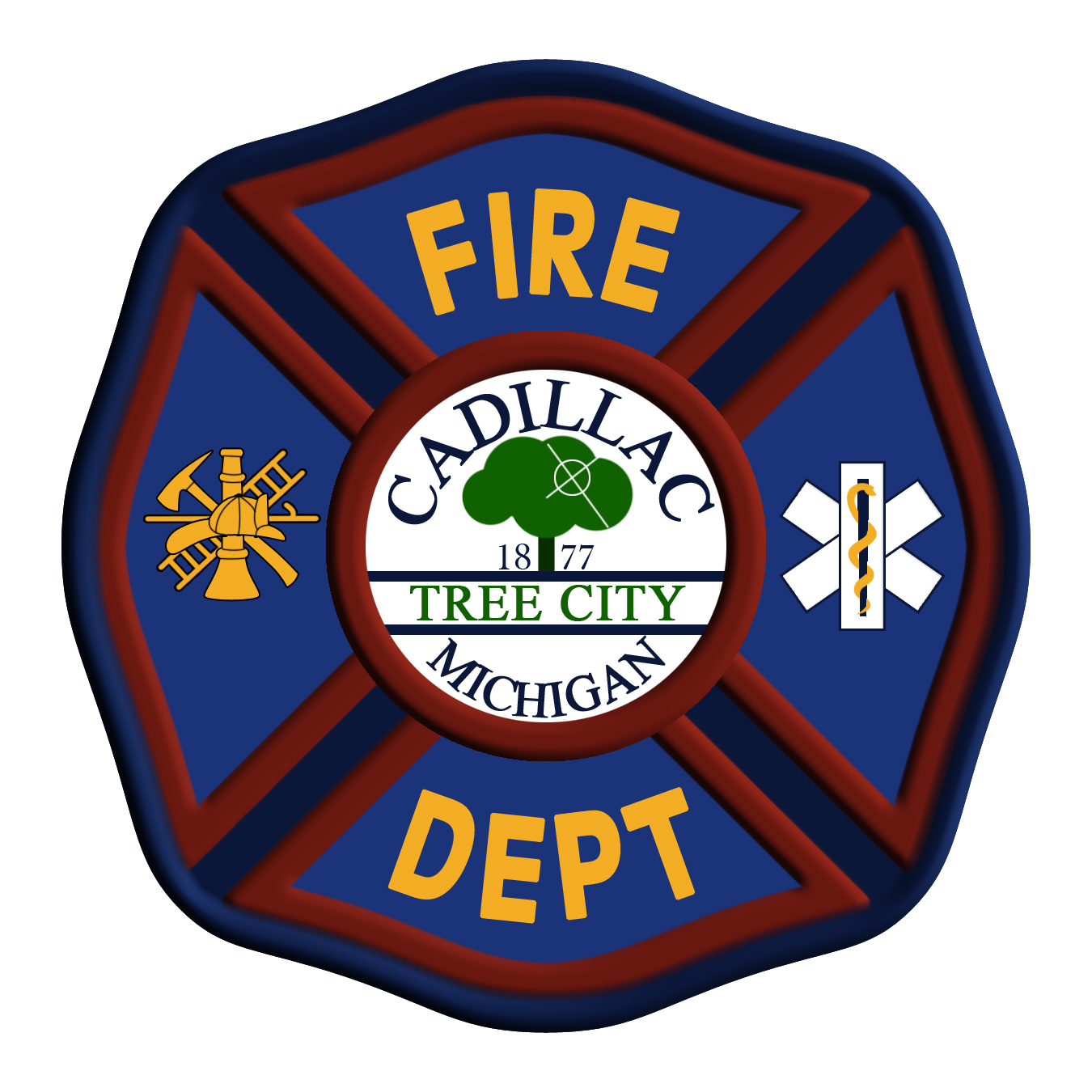 Cadillac Fire Department Patch