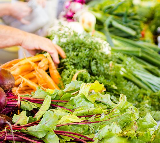 Veggies at the market